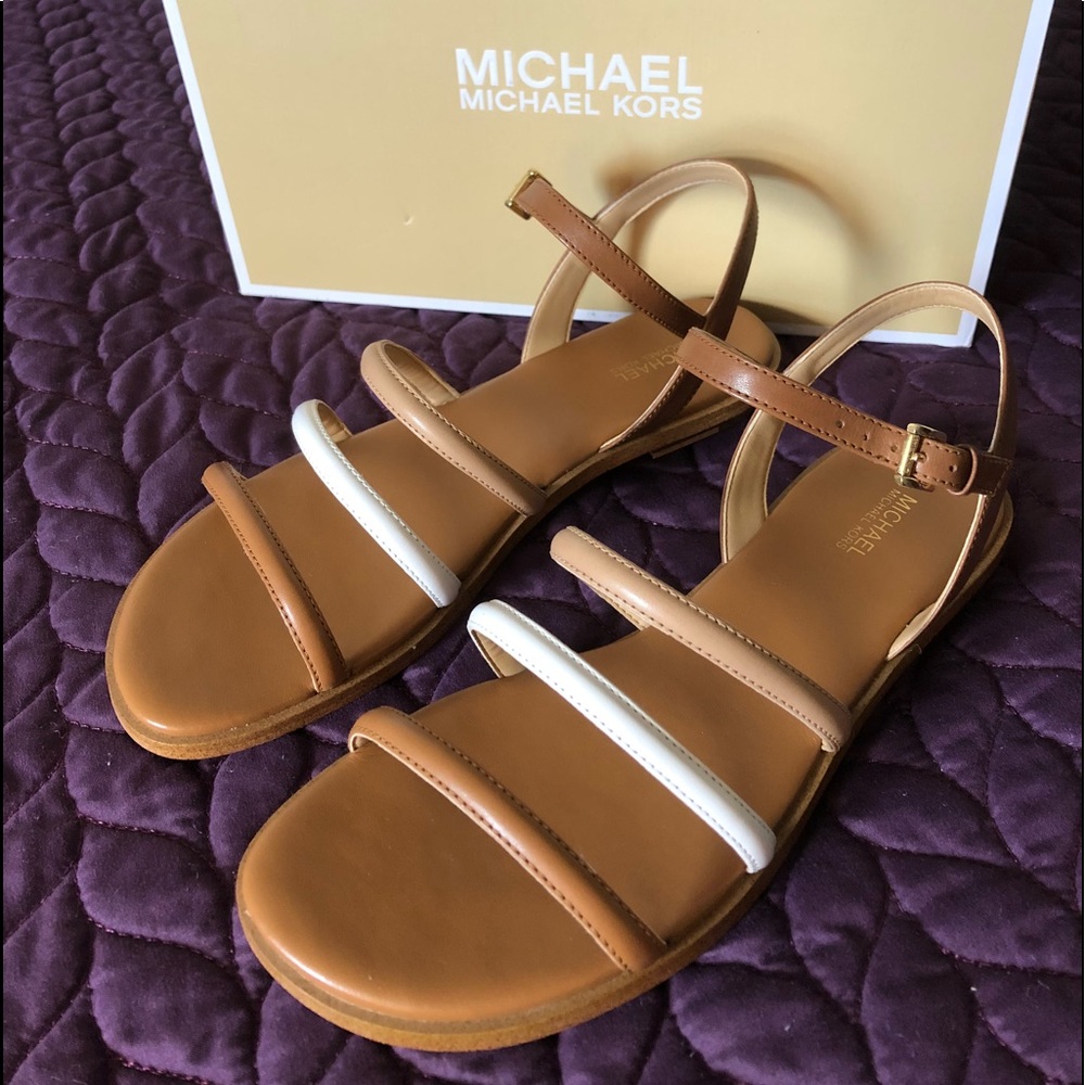 🆕 NWT Michael Kors Leather Sandal